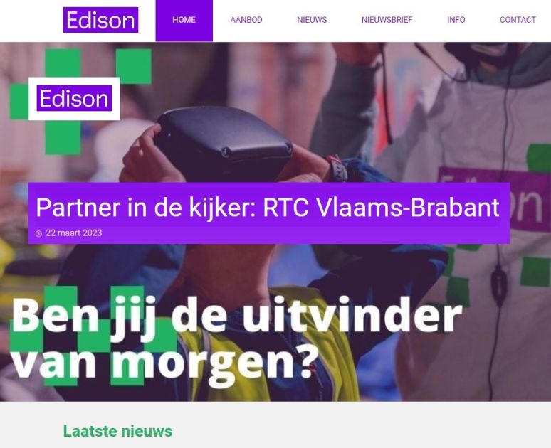 Edison Partner in de kijker RTC VlaamsBrabant RTC VlaamsBrabant